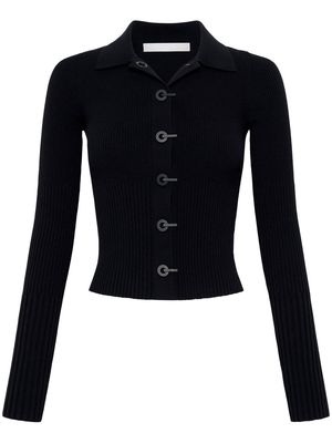 Dion Lee ribbed-knit buttoned cardigan - Black