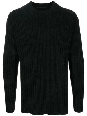 Dion Lee ribbed-knit fitted jumper - Black