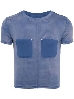Dion Lee ribbed-knit T-shirt - Blue