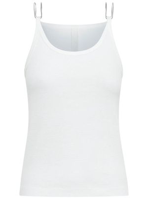 Dion Lee ribbed organic-cotton tank top - White
