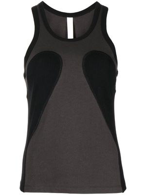 Dion Lee ribbed-panel tank top - Green