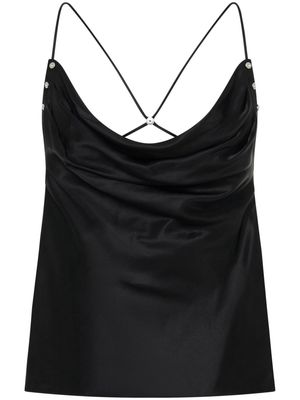 Dion Lee Rivet cowl-neck top - Black