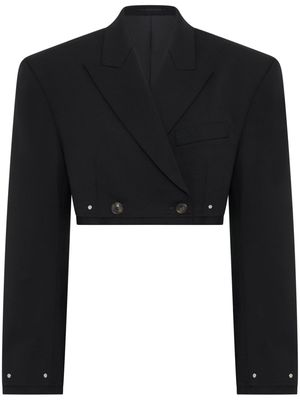 Dion Lee rivet-embellished cropped blazer - Black