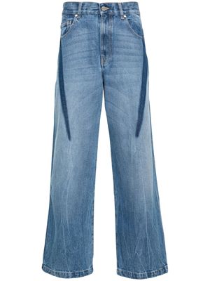 Dion Lee Slouchy Darted wide-leg jeans - Blue