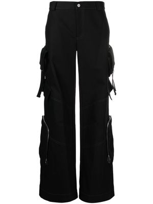 Dion Lee straight-leg cargo trousers - Black