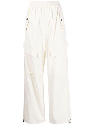 Dion Lee straight-leg cargo trousers - White
