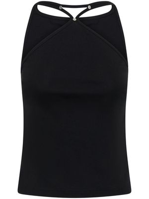 Dion Lee stud-detailed cotton top - Black