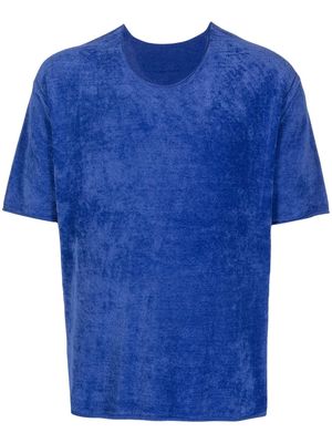 Dion Lee terry ribbed T-Shirt - Blue