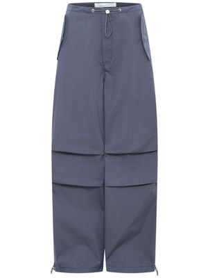 Dion Lee toggle-fastening wide-leg trousers - Grey