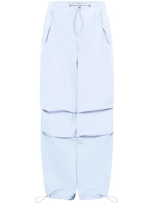 Dion Lee Toggle twill wide-leg trousers - Blue