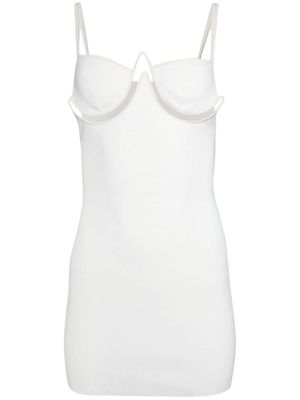 Dion Lee underwire-cup minidress - Neutrals