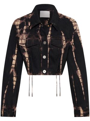Dion Lee V-Wire cropped jacket - Black