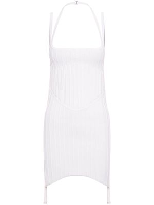 Dion Lee Ventral Compact Corset minidress - White