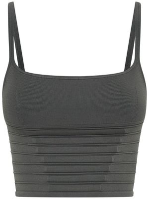 Dion Lee Ventral Compact cropped top - Grey