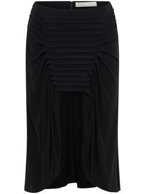 Dion Lee Ventral draped mini skirt - Black