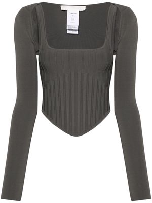 Dion Lee Ventral two-part corset top - Grey