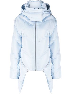Dion Lee Welded convertible puffer jacket - Blue