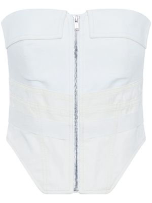 Dion Lee Workwear corset top - White