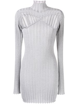 Dion Lee x Braid reflective mini dress - Grey