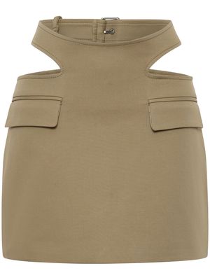 Dion Lee Y-front buckle skirt - Neutrals