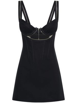 Dion Lee zip-detail organic-cotton minidress - Black