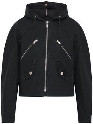 Dion Lee zip-up oversized jacket - Black