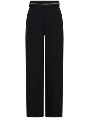 Dion Lee zipped wool straight-leg trousers - Black