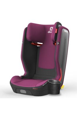 Diono Monterey 5iST FixSafe Latch Fold-Up Portable Expandable Booster Car Seat in Purple Plum