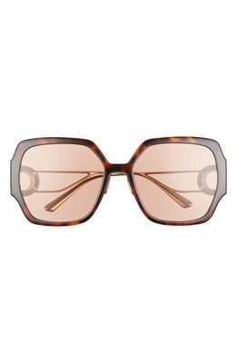 Dior 30 Montaigne 58mm Sunglasses in Blonde Havana /Violet