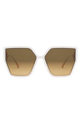 DIOR 30Montaigne BU 61mm Geometric Sunglasses in Ivory /Gradient Roviex