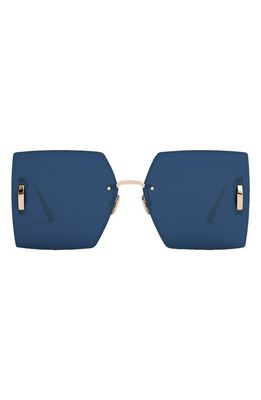 DIOR 30Montaigne S7U 64mm Oversize Square Sunglasses in Gold Dh/Blue