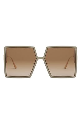 DIOR 30Montaigne SU 58mm Square Sunglasses in Grey/Other /Gradient Brown