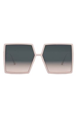 DIOR 30Montaigne SU 58mm Square Sunglasses in Shiny Pink /Gradient Smoke
