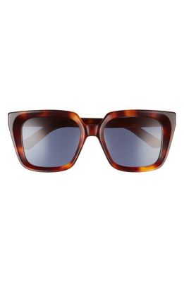 DIOR 53mm Square Sunglasses in Blonde Havana /Blue