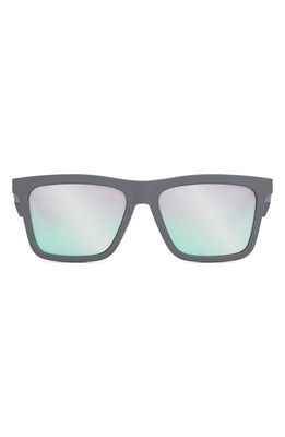 DIOR 56mm Rectangular Sunglasses in Grey /Green Mirror