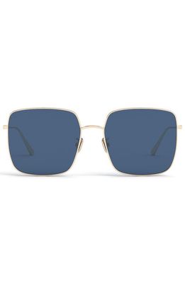 DIOR 59mm Square Sunglasses in Shiny Gold Dh /Gradient