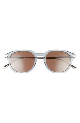 Dior Blacksuit 50mm Sunglasses in Shiny Blue /Brown