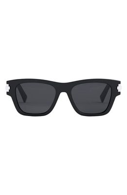 DIOR blacksuit XL S2U 54mm Square Sunglasses in Shiny Black /Smoke