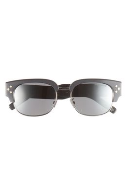 DIOR Diamond 55mm Mirrored Geometric Sunglasses in Grey/Other /Smoke Mirror