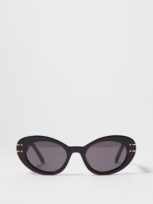 Dior - Diorsignature B3u Cat-eye Acetate Sunglasses - Womens - Black