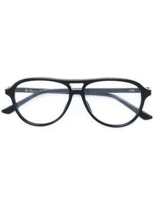 Dior Eyewear aviator-style round frame glasses - Black