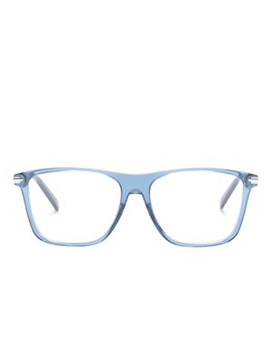 Dior Eyewear logo-debossed square-frame glasses - Blue