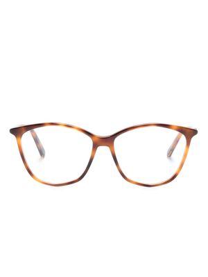 Dior Eyewear Mini CD cat-eye frame glasses - Brown