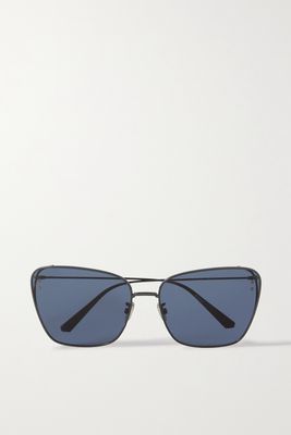 DIOR Eyewear - Missdior B2u Square-frame Ruthenium-tone Sunglasses - Blue