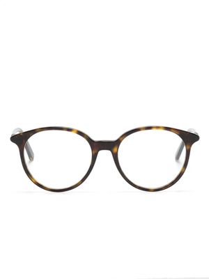 Dior Eyewear pantos-frame glasses - Brown