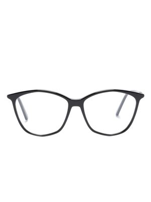 Dior Eyewear round-frame logo-plaque glasses - Black