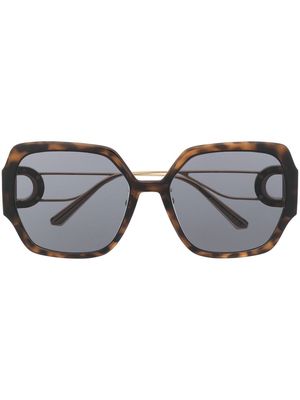 Dior Eyewear tortoiseshell oversized-frame sunglasses - Brown