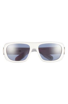 DIOR Lady 95.22 S1I 59mm Square Sunglasses in Ivory /Blue