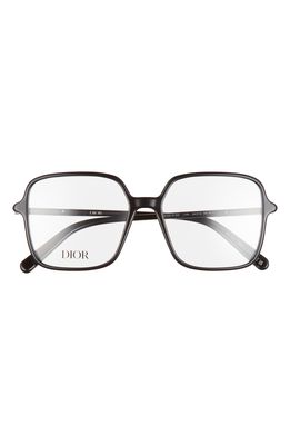 Dior Mini 54mm Square Reading Glasses in Black/Other