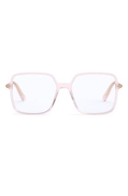 DIOR MiniCDO S2I 54mm Square Optical Glasses in Shiny Pink